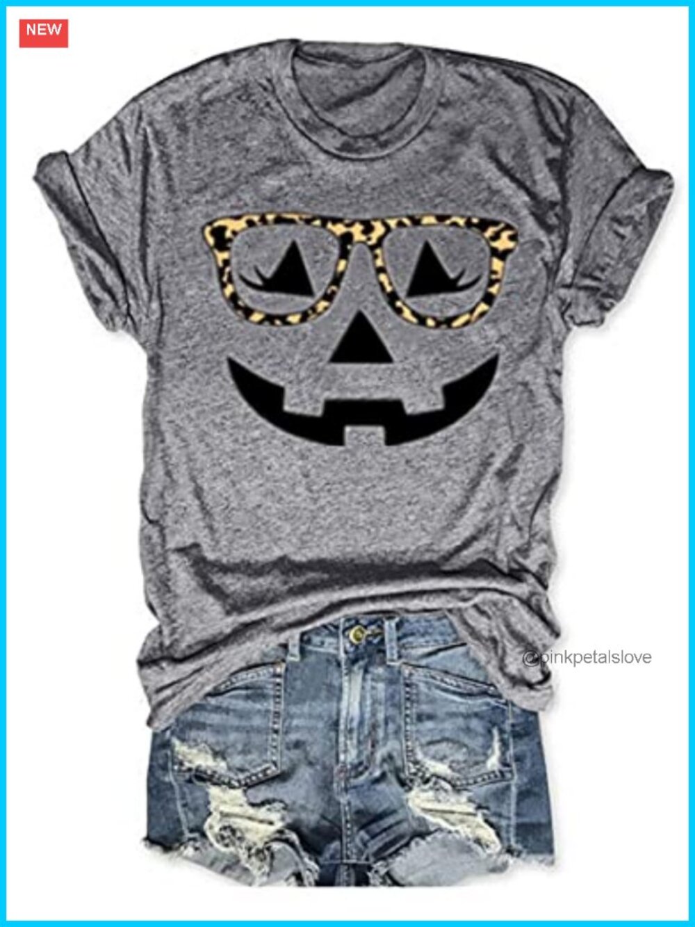 Women's Halloween Pumpkin Graphic T-Shirt Short Sleeve Crew Neck Casual Fall Tee